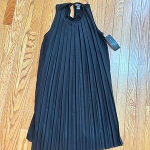 French Connection Polly Sleeveless Dress Women’s Size 4 Pleated Knee Length NWT